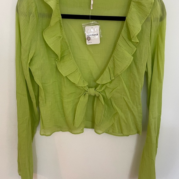 Free People Lisette Set in Lime Green NWT - Picture 7 of 8